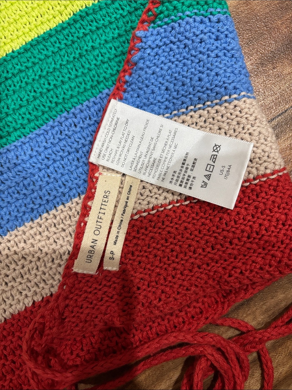 Urban Outfitters Crochet Rainbow Halter Top - Picture 2 of 3